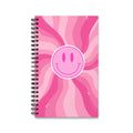 Pink Smiley Face Spiral Notebook