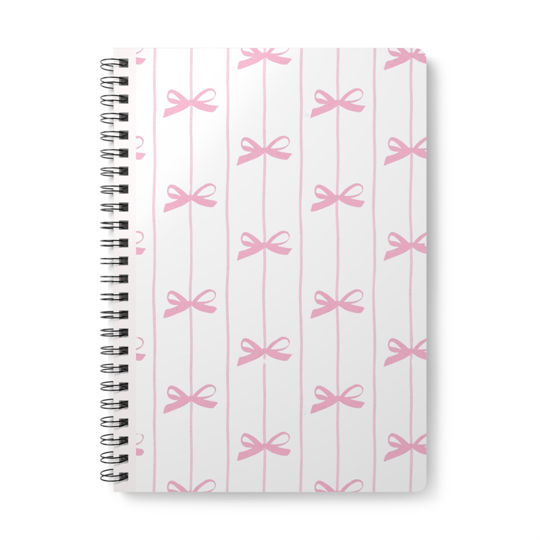Pink Bow A5 Spiral Notebook