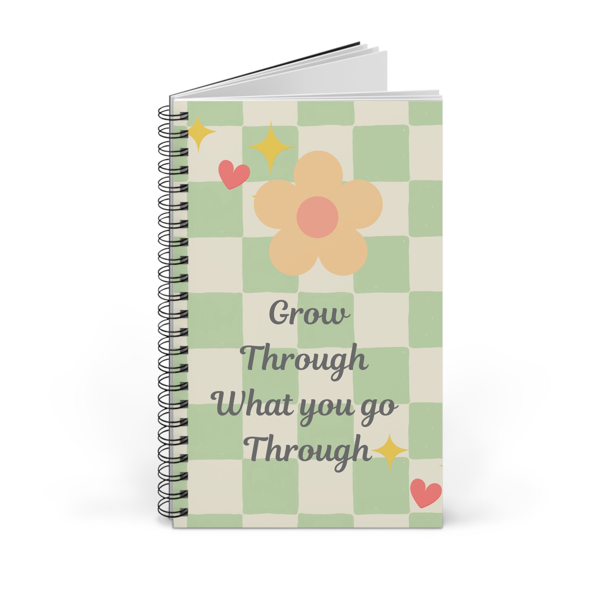 Grow Through What You Go Through | A5 Spiral Notebook